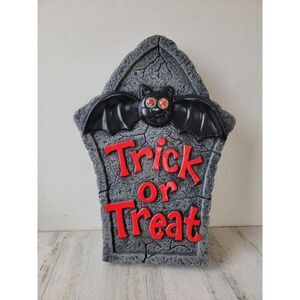 Paper magic trick treat Tombstone bat light up hanging Halloween prop